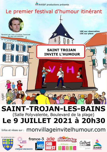 Saint Trojan invite l'Humour