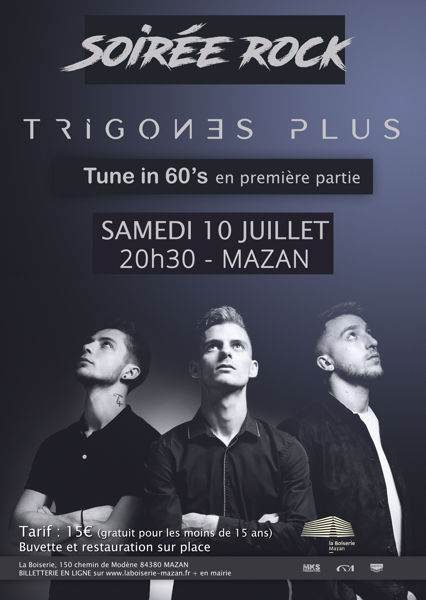 Soirée rock : Trigones Plus et Tune in 60's