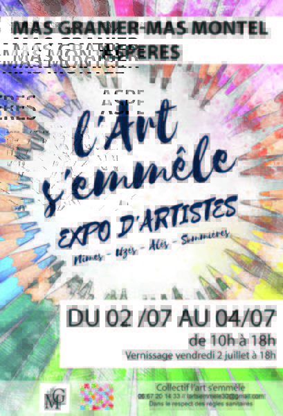 exposition d'artistes au Mas Granier-Mas Montel à Aspères