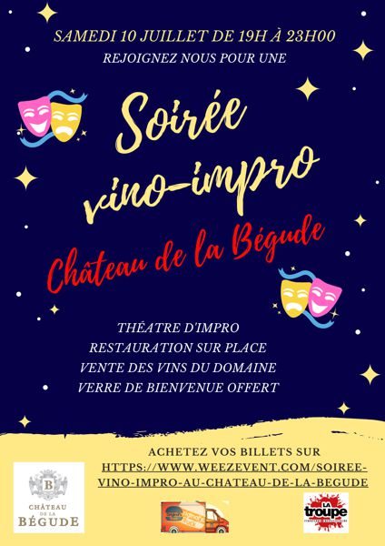 Soirée vino-impro au Château de la Bégude (Rousset)