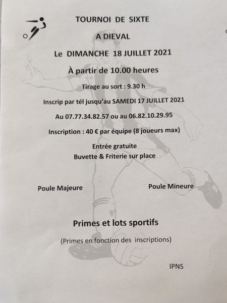 Tournoi de sixte Diéval