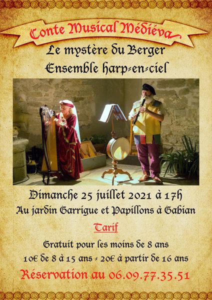Jardin Garrigue et Papillons, Conte Musical Médiéval, Le Mystère du Berger