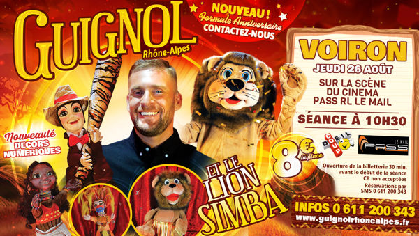 Guignol Rhône Alpes et le lion Simba