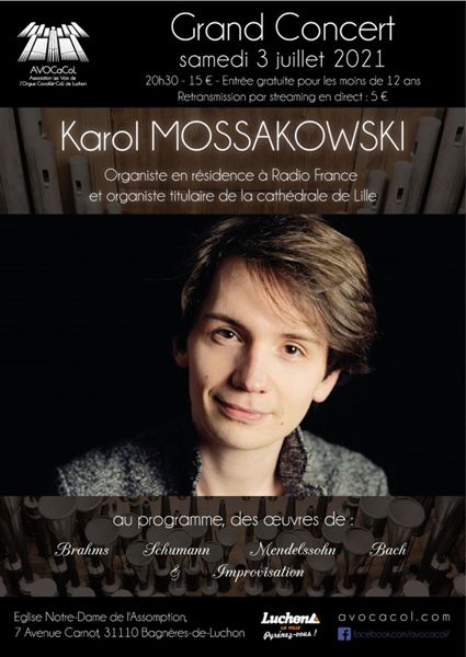 Grand concert d'orgue par Karol Mossakowski