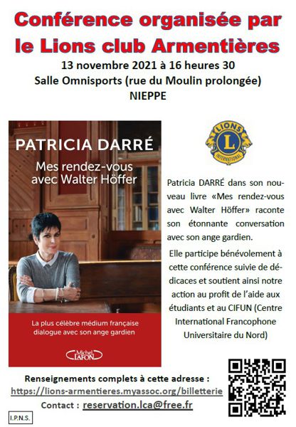 Conférence Patricia Darré et dédicaces