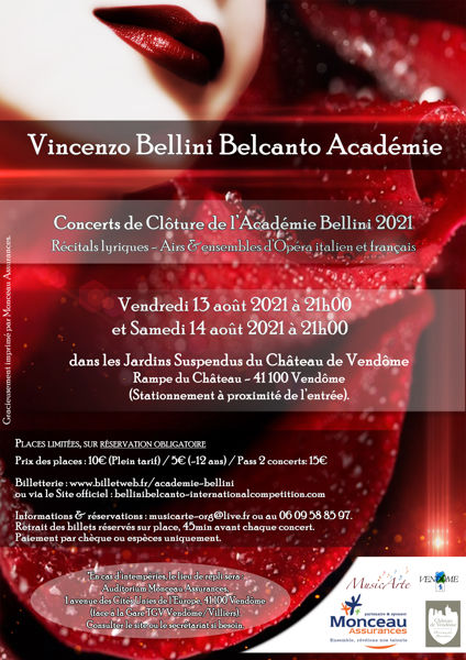 Vincenzo Bellini Belcanto Académie: Concerts de Clôture