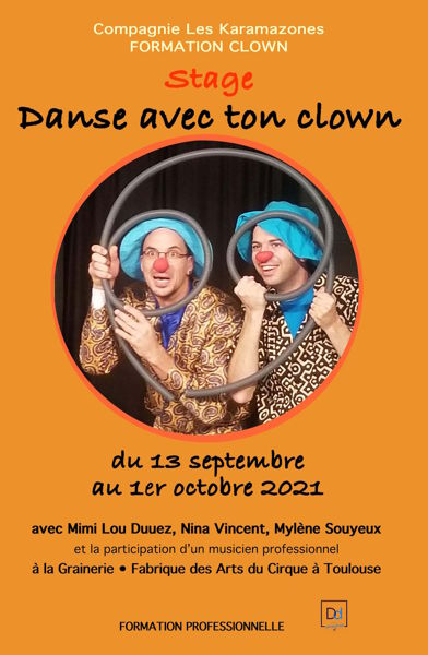 Stage DANSE AVEC TON CLOWN - Cie KARAMAZONES et Mylène Souyeux - septembre 2022