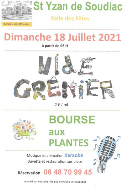 VIDE GRENIER et BOURSE aux PLANTES