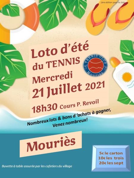 Loto d'été du Tennis Club Mourièsen