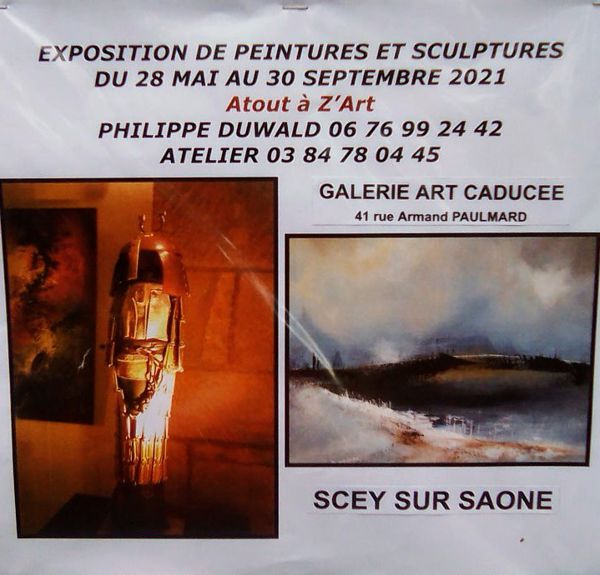 Exposition Peintures & Sculptures Philippe Duwald - Galerie Art Caducée