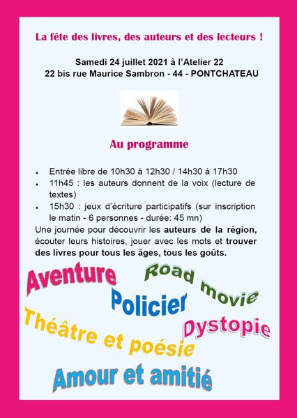 FETE LITTERAIRE A PONTCHATEAU