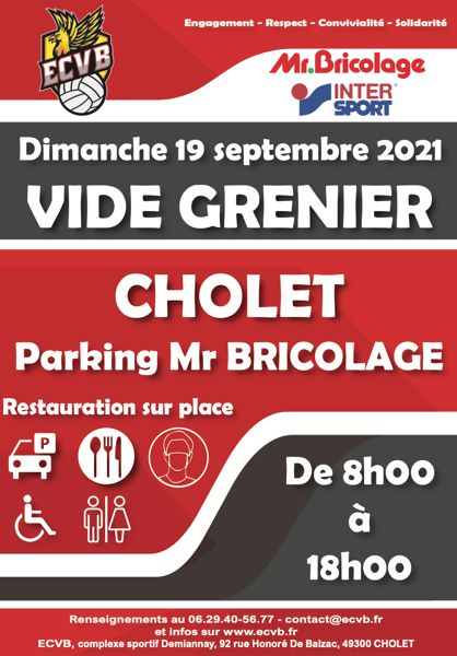 Vide grenier ECVB (ex-Cholet Volley)