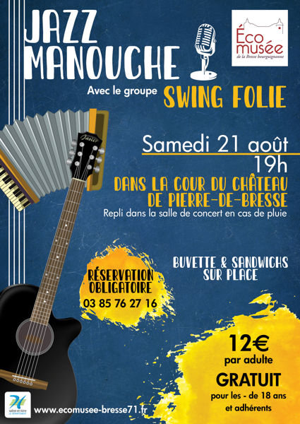 Concert en plein-air avec Swing Folie (Jazz manouche)