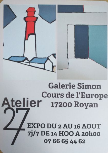 Exposition de peinture, Galerie Simon