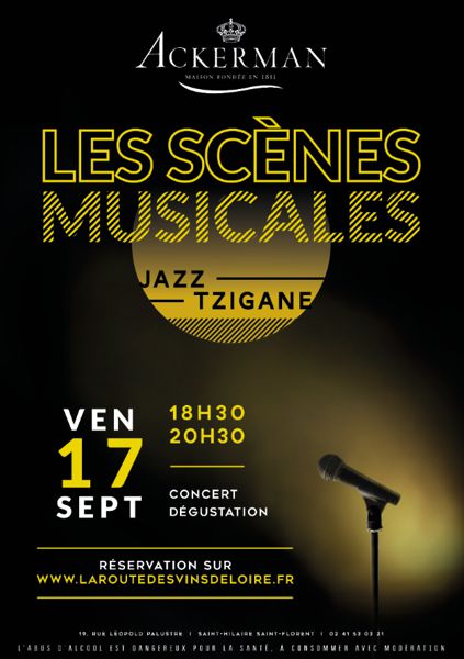 Les Scènes Musicales - Vendredi 17 septembre à Saumur