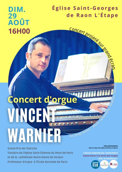 Concert d'orgue par Vincent Warnier