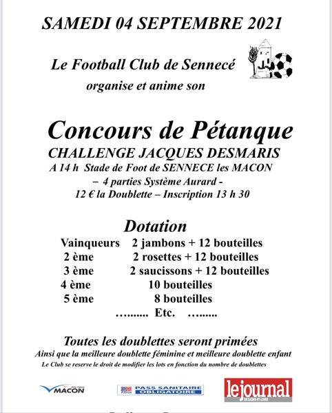 Concours de pétanque