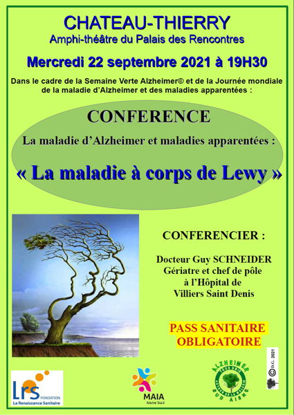 Conférence sur la Maladie d'Alzheimer : la maladie à corps de Lewy.