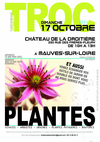 Troc plantes à La Droitière