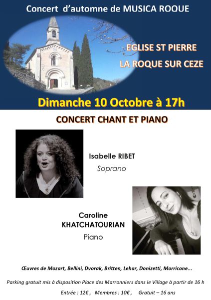 CONCERT CHANT ET PIANO