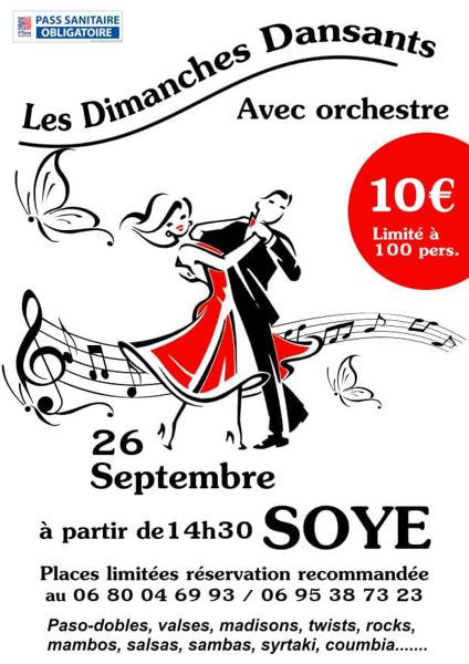 Thé dansant Soye avec orchestre