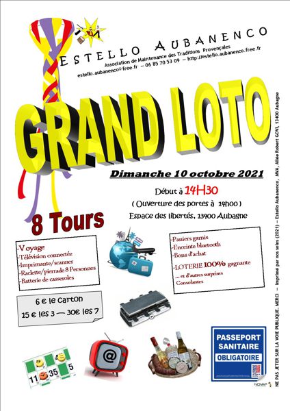 LOTO Annuel Estello Aubanenco