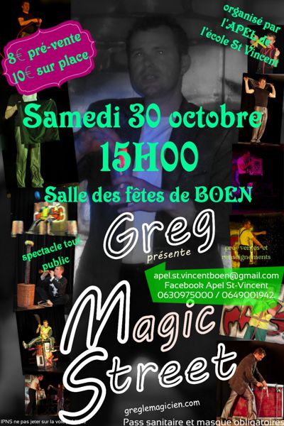 Greg le magicien, spectacle tout public