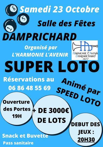 SUPER LOTO DE L'HARMONIE L'AVENIR - DAMPRICHARD