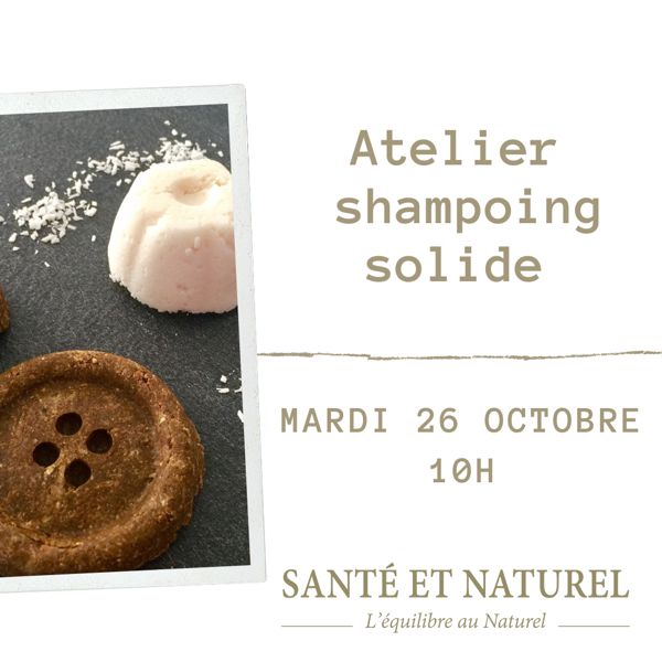 Atelier création de shampoing solide