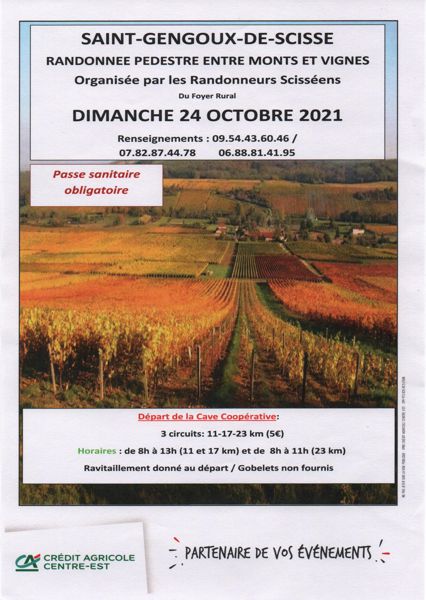 RANDONNEE PEDESTRE ENTRE MONTS ET VIGNES