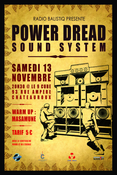 Soirée dub à Châteauroux avec Power Dread Sound System