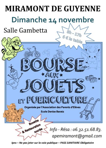 Bourse aux jouets et puériculture