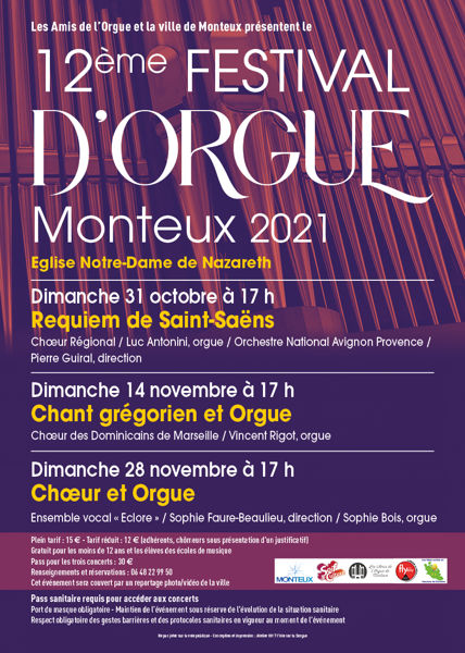 12ème festival d'orgue de Monteux