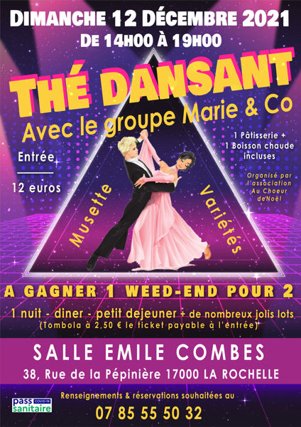 Thé dansant (Musette & varités), salle Emile Combes La Rochelle