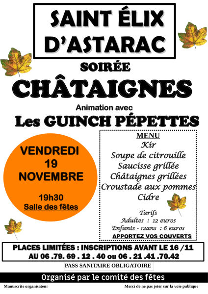 Soirée Châtaignes