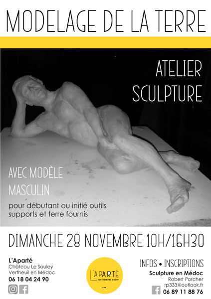 Atelier Modelage modèle vivant