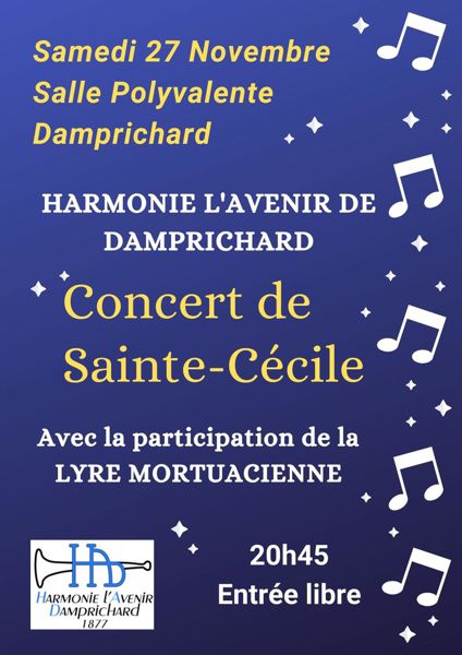 Concert de Sainte-Cécile de l'Harmonie l'Avenir de Damprichard