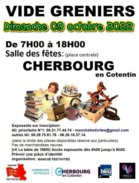 vide greniers  Dimanche 09 octobre   2022