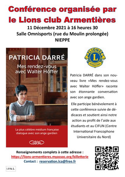 Conférence Patricia Darré et dédicaces