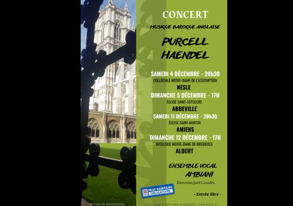 Concert de Musique Baroque Anglaise - PURCELL & HAENDEL