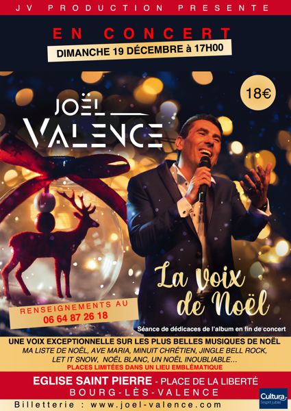 Joël Valence en CONCERT « La voix de Noël » 