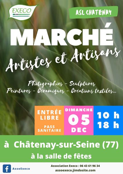 Marché des artistes et artisans en Seine et Marne