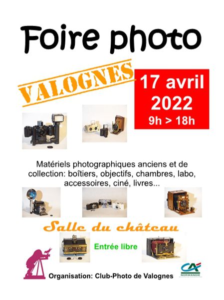 Foire aux matériels photographiques anciens et de collection