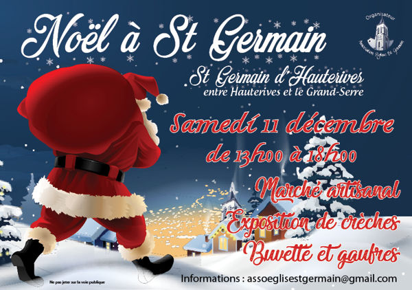 Marché de Noël et exposition de crèches st Germain d'Hauterives