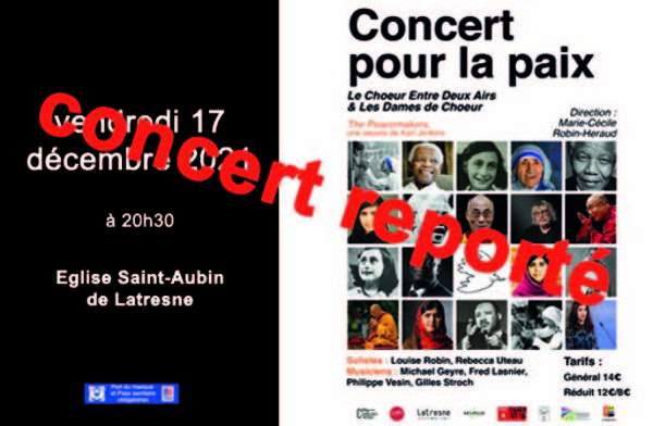 REPORT CONCERT POUR LA PAIX