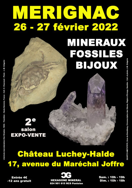 2e SALON MINERAUX FOSSILES BIJOUX de MERIGNAC (Gironde)