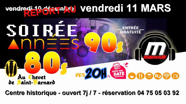 Soirée Années 80s 90s