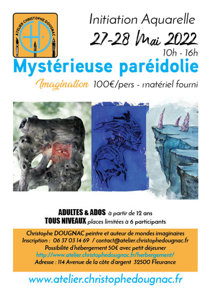 stage aquarelle sur le vif - mysterieuse pareidolie