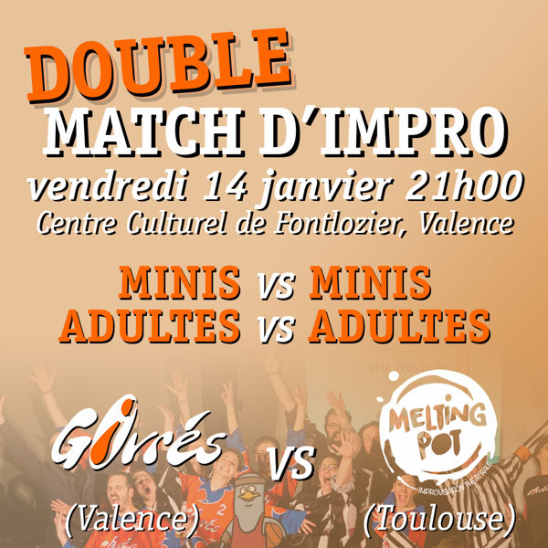 Double match d'improvisation - Vendredi 14 janvier