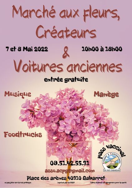 Marché aux fleurs, créateurs & voitures anciennes